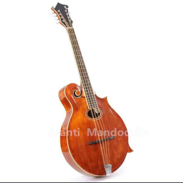 Mandocello Afanti Oval Hole Arce macizo flameado F