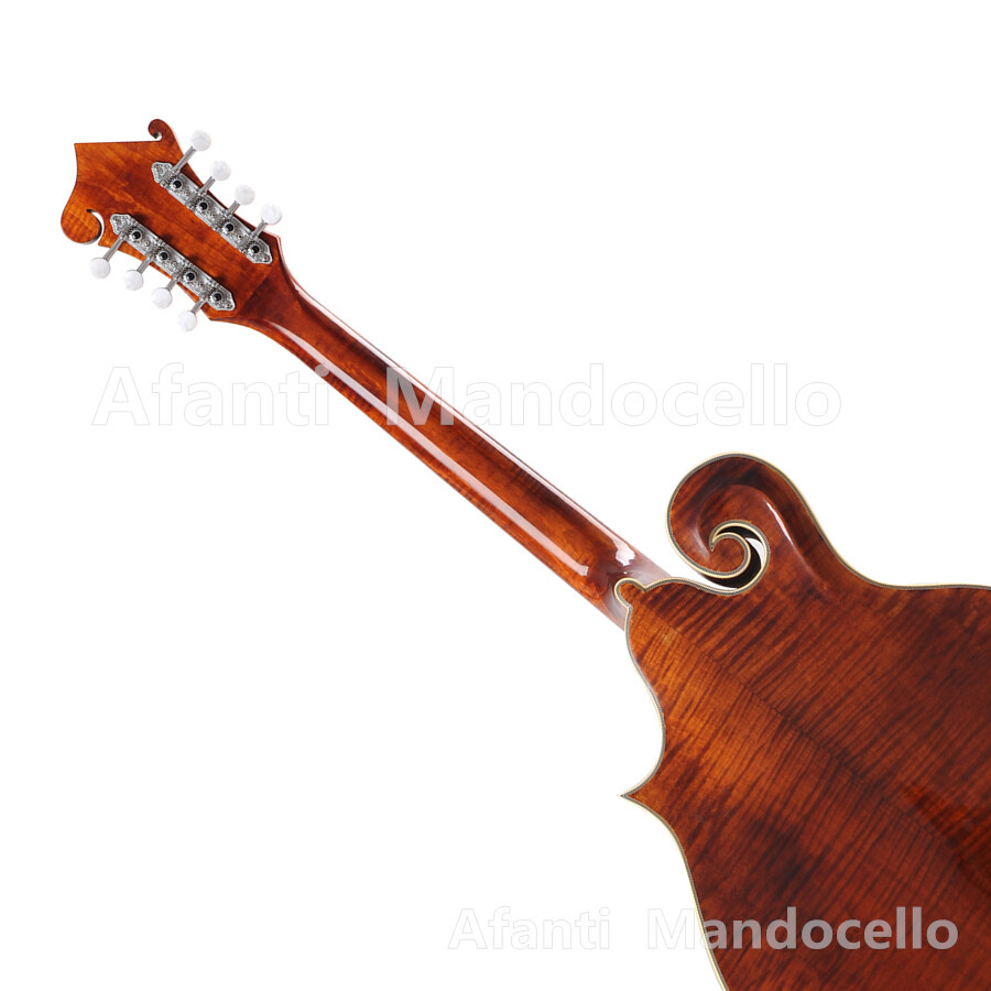 Mandocello Afanti Oval Hole Arce macizo flameado F