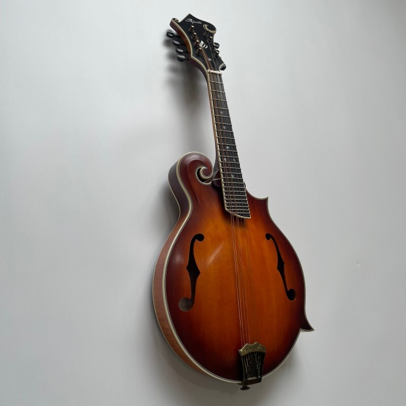 Mandolina sólida de arce flameado grado AA con acabado sunburst F, fabricada a mano por Afanti