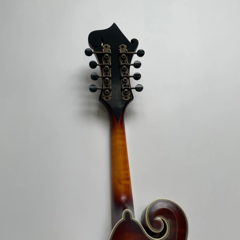 Mandolina sólida de arce flameado grado AA con acabado sunburst F, fabricada a mano por Afanti
