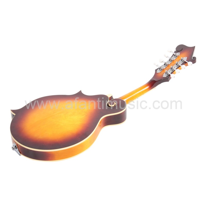 Guitarra mandolina estilo F con cuerpo de madera maciza de arce y tapa de abeto