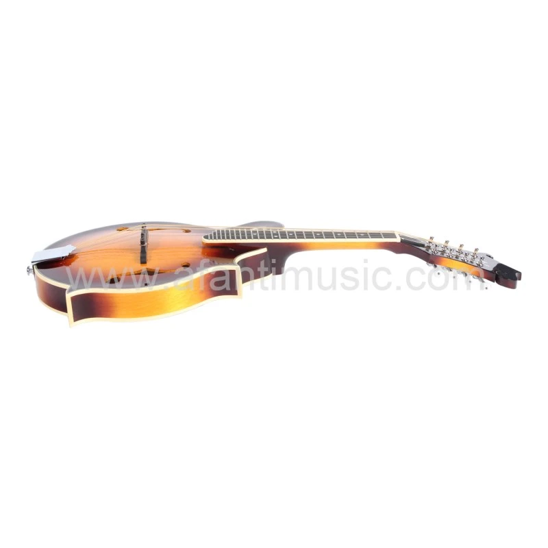 Guitarra mandolina estilo F con cuerpo de madera maciza de arce y tapa de abeto