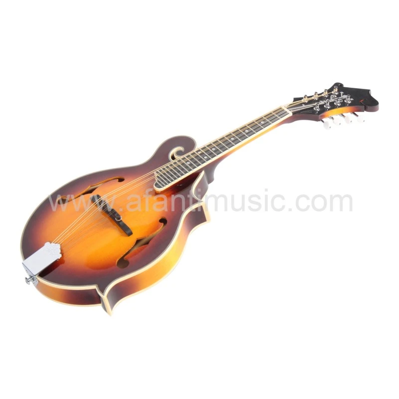 Guitarra mandolina estilo F con cuerpo de madera maciza de arce y tapa de abeto