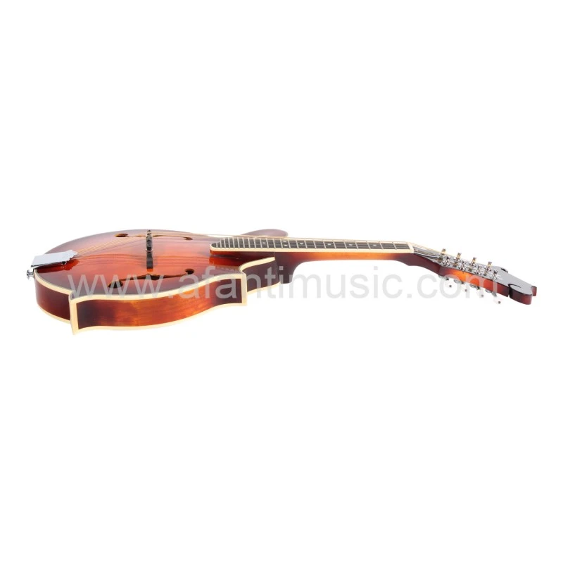 Guitarra Mandolina estilo F con cuerpo de madera maciza y tapa de abeto