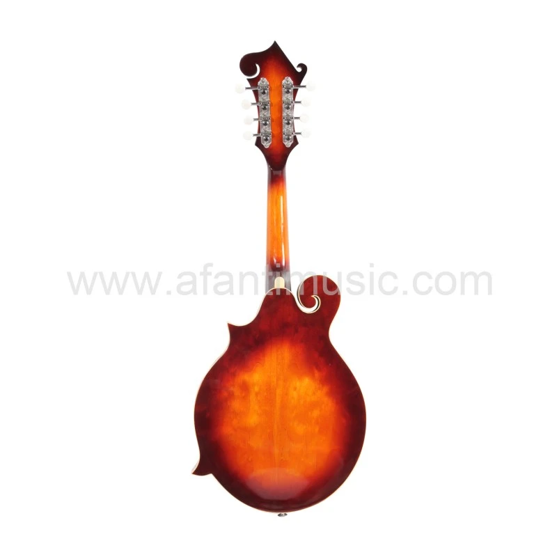 Guitarra Mandolina estilo F con cuerpo de madera maciza y tapa de abeto