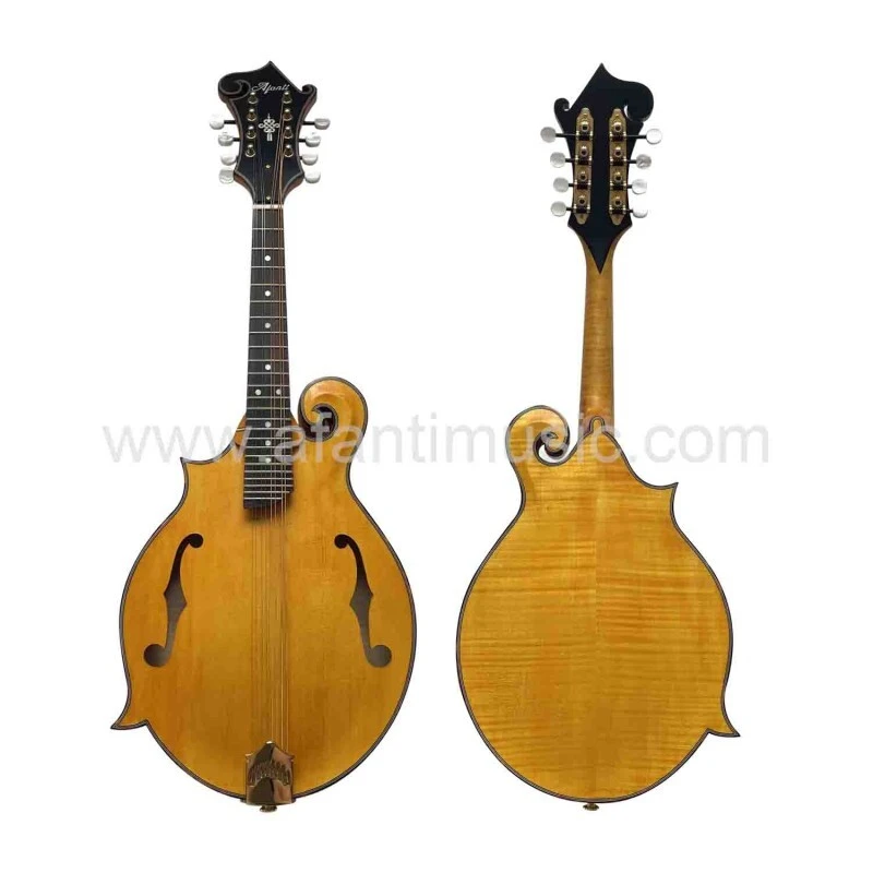 Instrumento Musical Mandolina Estilo F con Color Goldrush