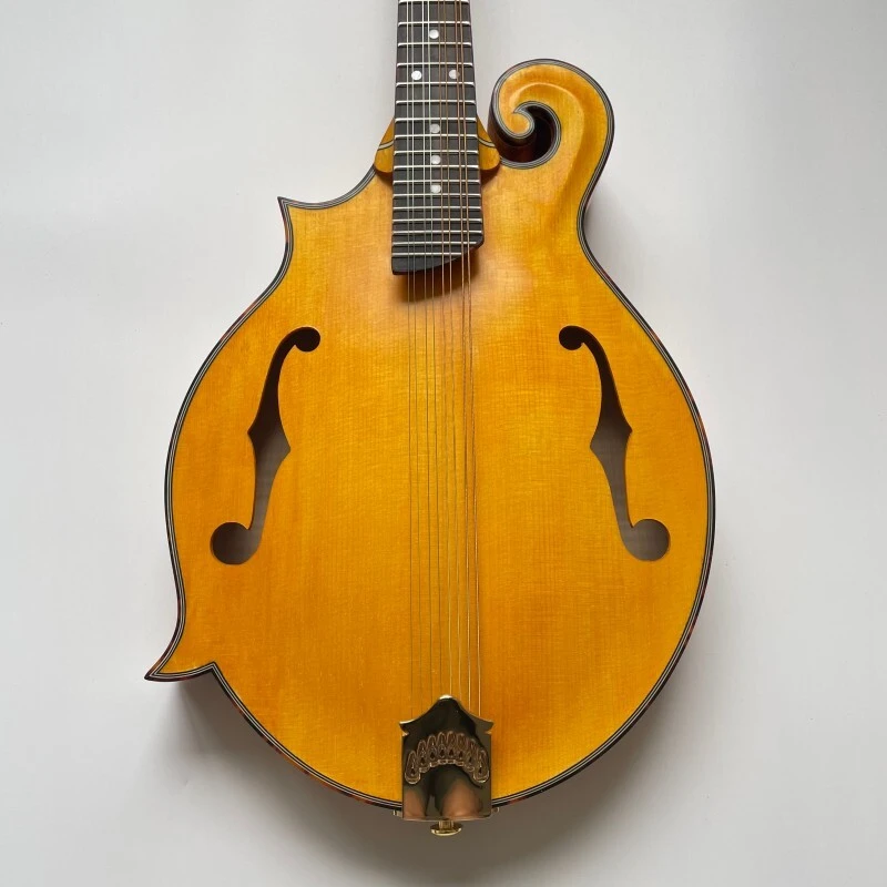 Instrumento Musical Mandolina Estilo F con Color Goldrush