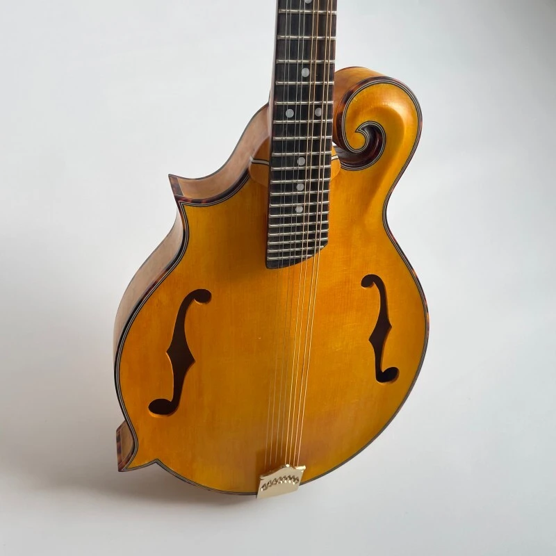 Instrumento Musical Mandolina Estilo F con Color Goldrush
