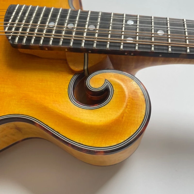Instrumento Musical Mandolina Estilo F con Color Goldrush