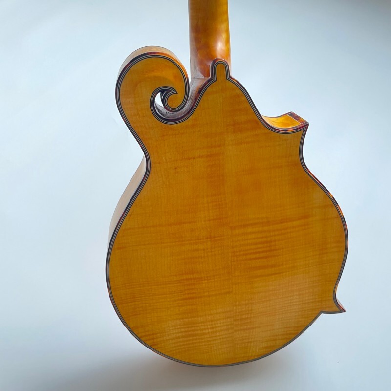 Instrumento Musical Mandolina Estilo F con Color Goldrush