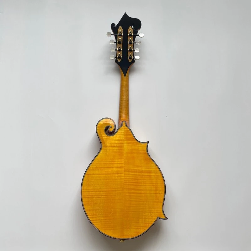 Instrumento Musical Mandolina Estilo F con Color Goldrush