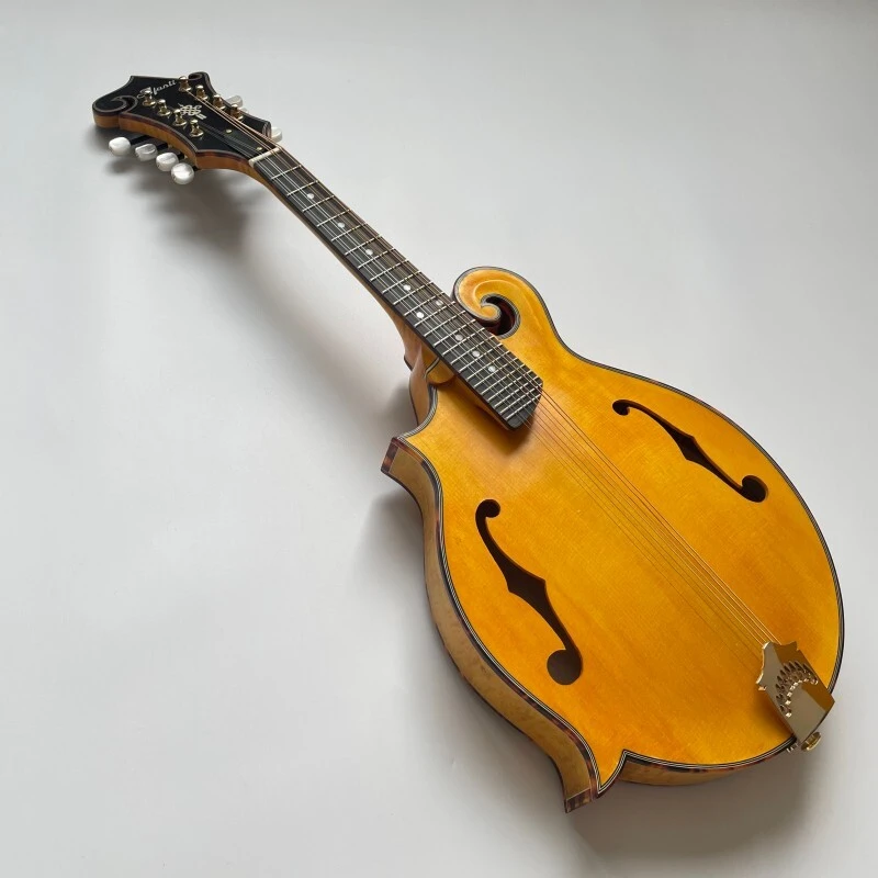 Instrumento Musical Mandolina Estilo F con Color Goldrush