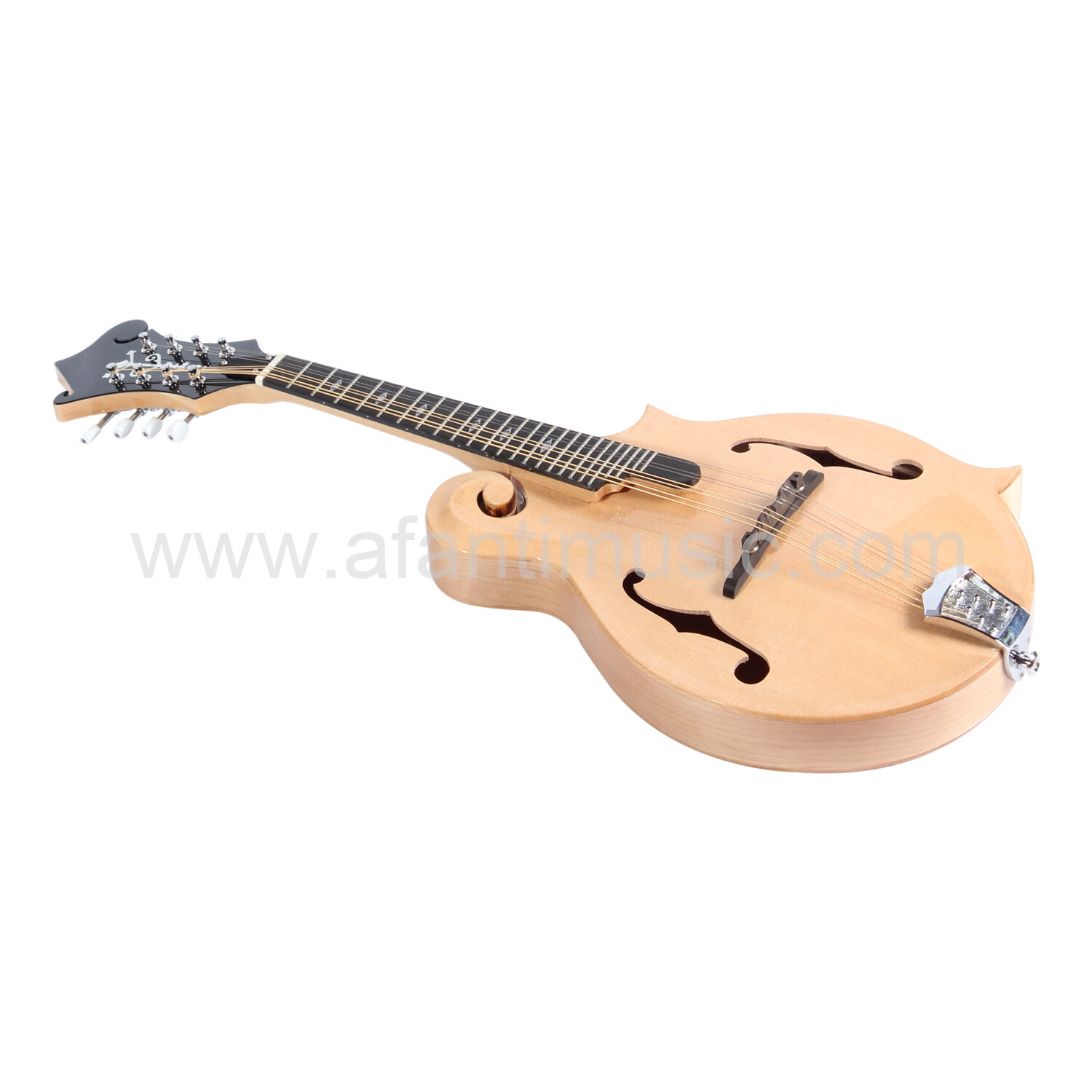 Mandolina estilo F con cuerpo de madera maciza de arce