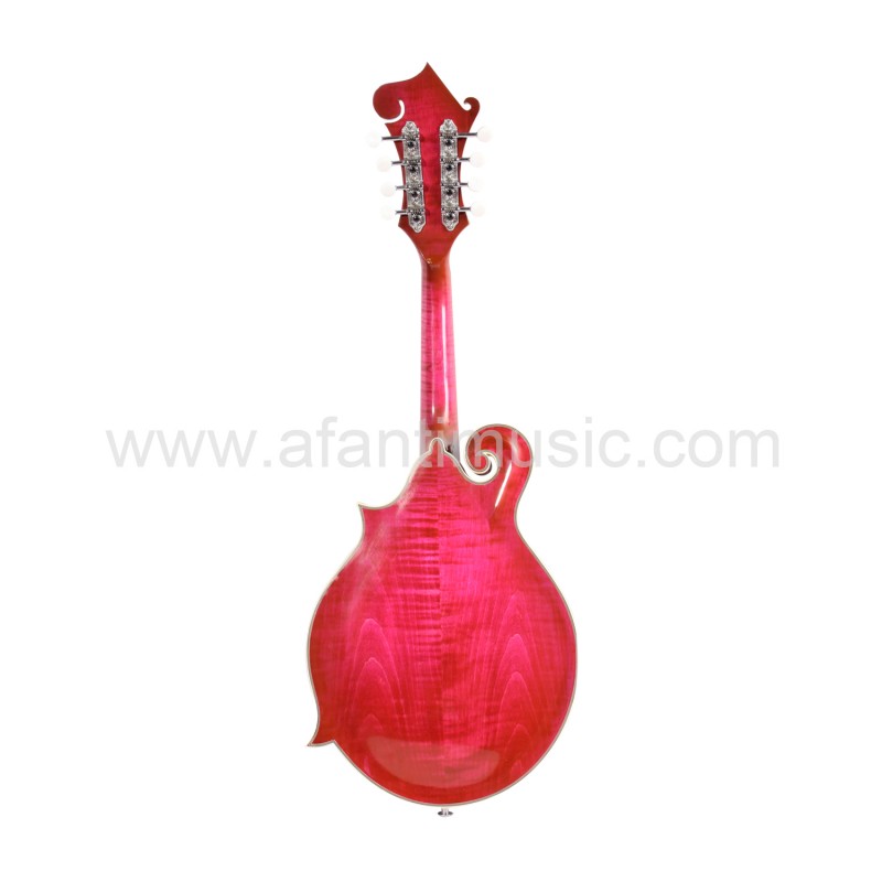 Mandolina Afanti Carved Spruce Top Wine Red Solid Flamed Maple F
