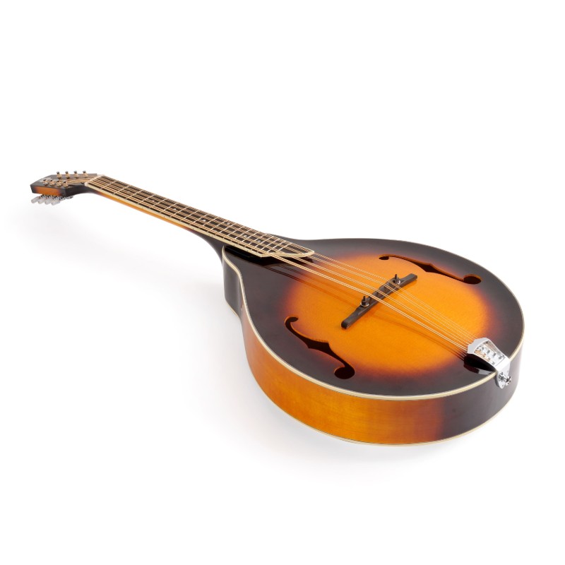 Cuerpo de madera maciza con tapa de abeto tallada Mandocello estilo A