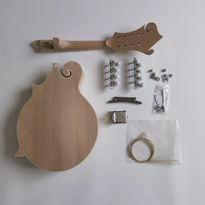 Kit de mandolina estilo F con tapa de abeto contrachapado Afanti