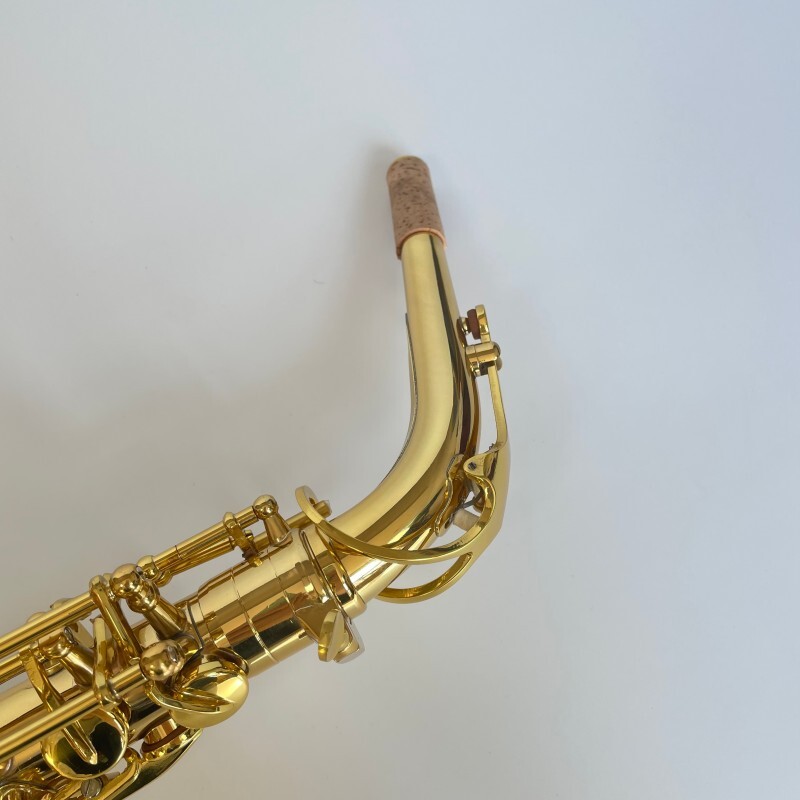 Instrumentos de viento Saxofón Alto Llave Mib Laca Dorada