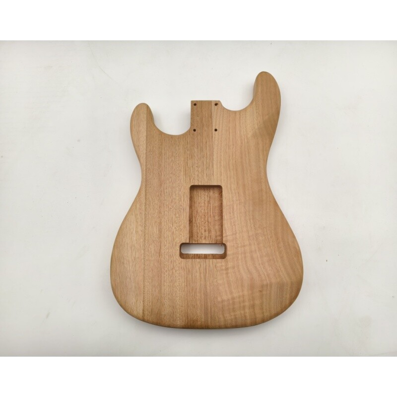 Cuerpo de guitarra eléctrica Afanti SSS de madera de caoba con chapa de arce acolchado