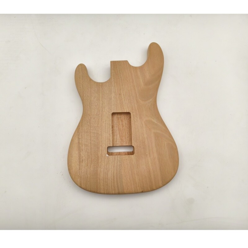 Cuerpo de guitarra Afanti SSS de caoba con chapa de arce spalted sin terminar