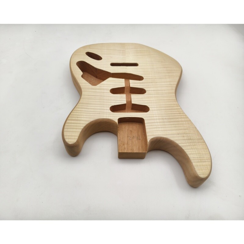 Cuerpo de repuesto para guitarra eléctrica Afanti de caoba con chapa de arce flameado