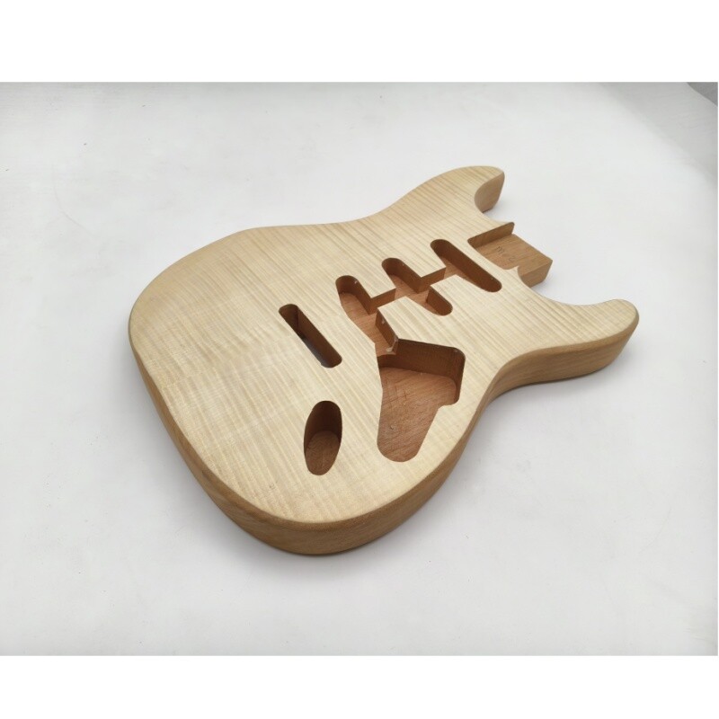 Cuerpo de repuesto para guitarra eléctrica Afanti de caoba con chapa de arce flameado