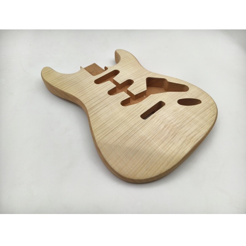 Cuerpo de repuesto para guitarra eléctrica Afanti de caoba con chapa de arce flameado