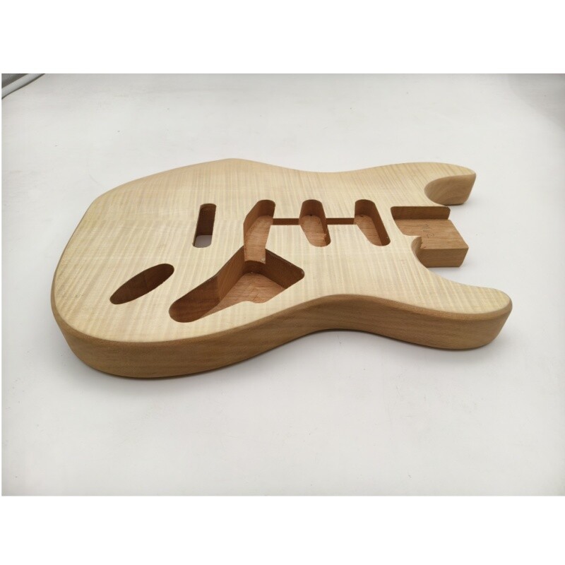Cuerpo de repuesto para guitarra eléctrica Afanti de caoba con chapa de arce flameado