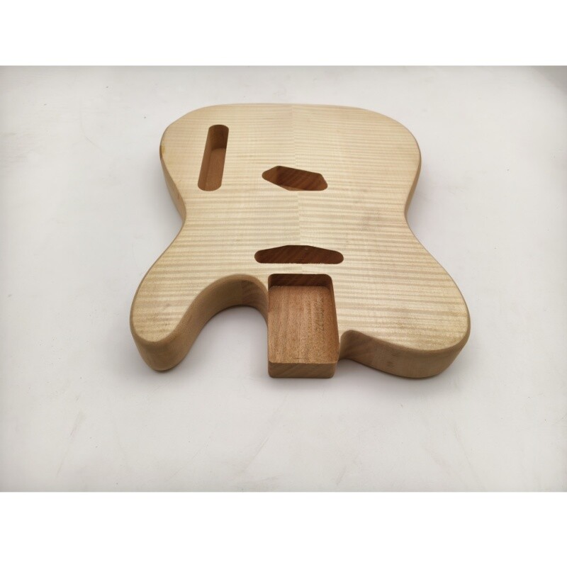 Cuerpo de guitarra eléctrica Afanti de caoba con arce flameado para guitarra estilo TL