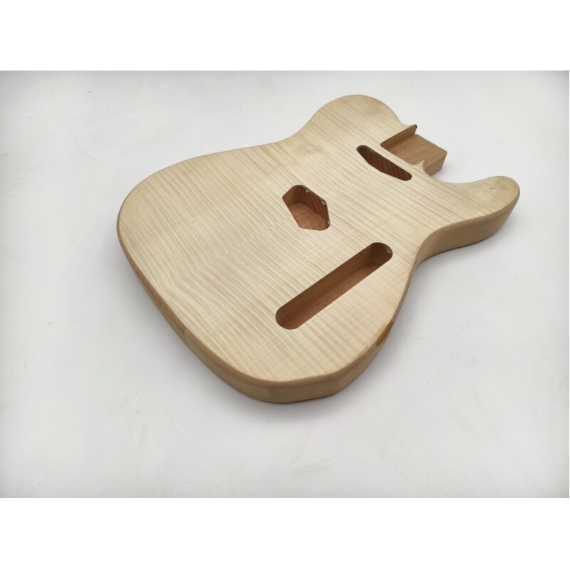Cuerpo de guitarra eléctrica Afanti de caoba con arce flameado para guitarra estilo TL