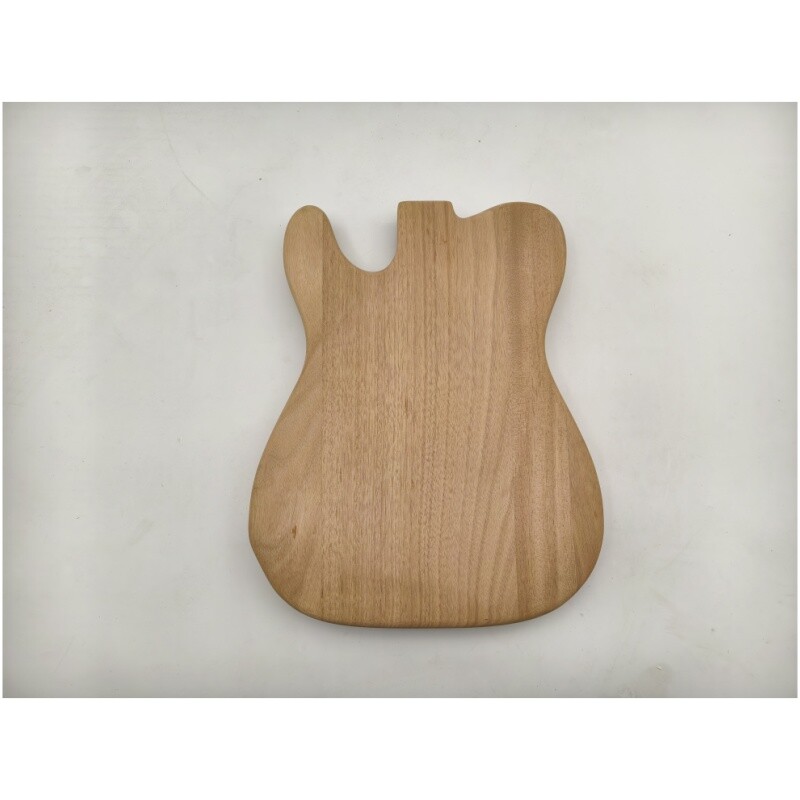 Cuerpo de guitarra eléctrica TL de Afanti de caoba sin terminar con chapa de arce veteado