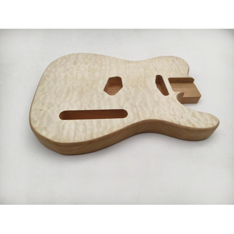 Cuerpo de guitarra eléctrica Afanti de caoba con chapa de arce acolchado para guitarra estilo TL