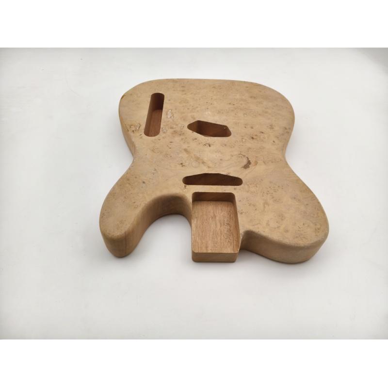 Afanti Unfinished Caoba con Chapa de Álamo TL Cuerpo de Guitarra Eléctrica