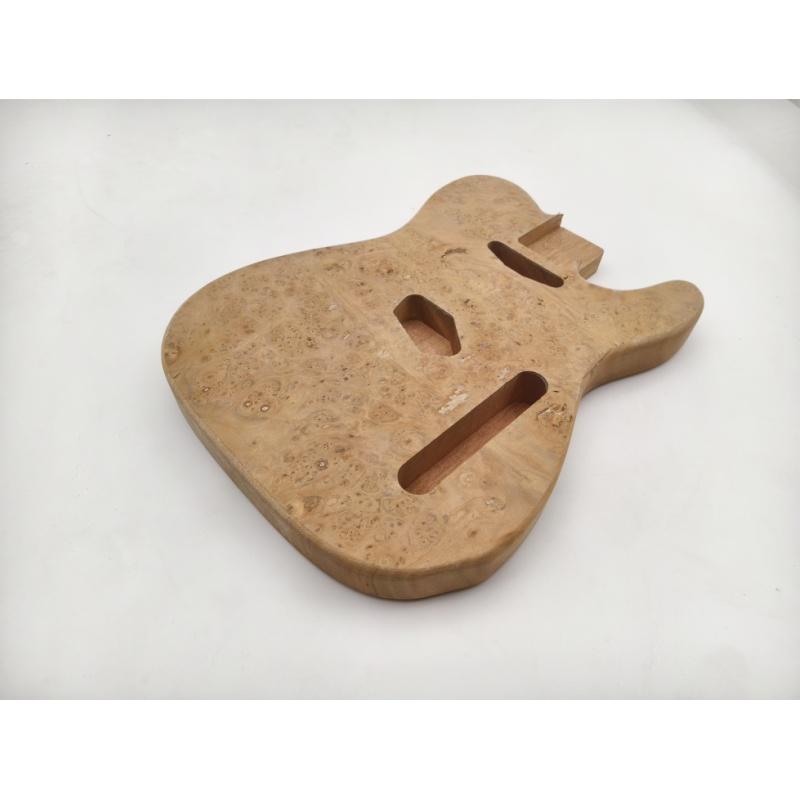 Afanti Unfinished Caoba con Chapa de Álamo TL Cuerpo de Guitarra Eléctrica