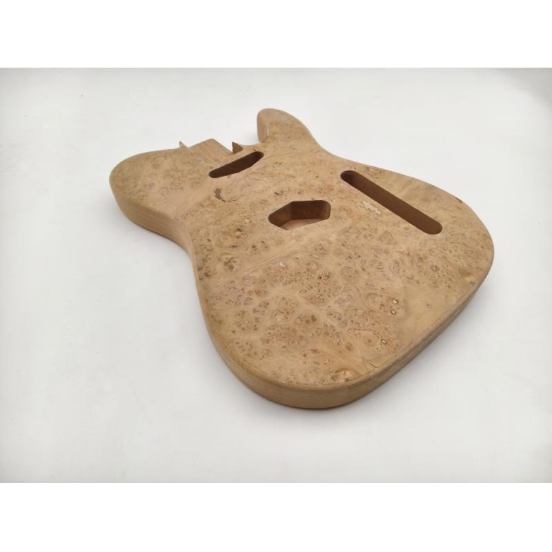 Afanti Unfinished Caoba con Chapa de Álamo TL Cuerpo de Guitarra Eléctrica