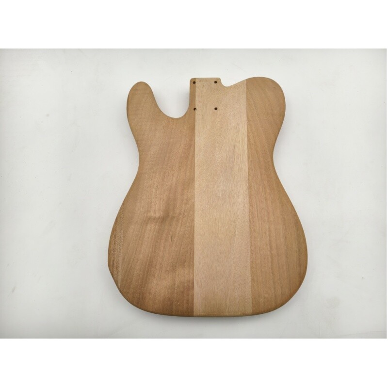 Cuerpo de guitarra TL de madera de caoba sin terminar Afanti con chapa de arce flameado