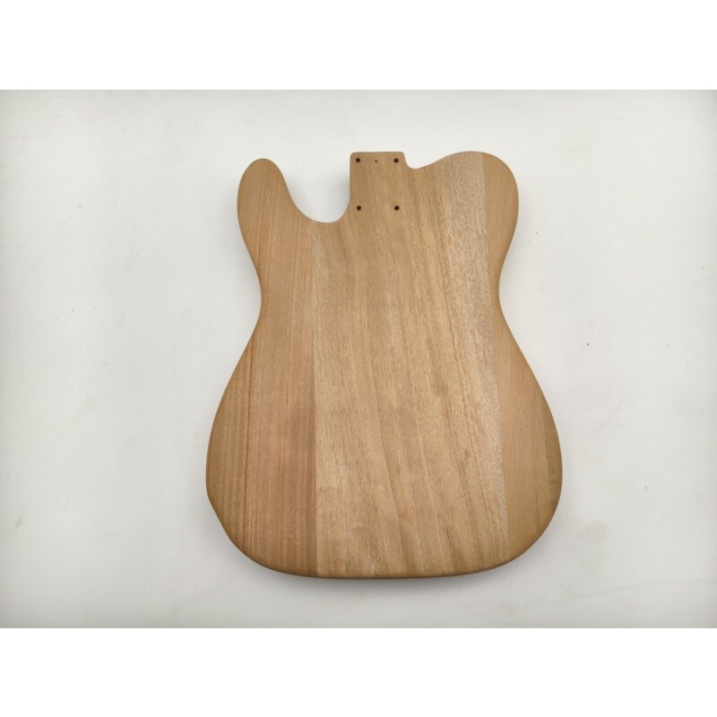 Cuerpo de guitarra TL de Afanti de caoba sin terminar con chapa de álamo