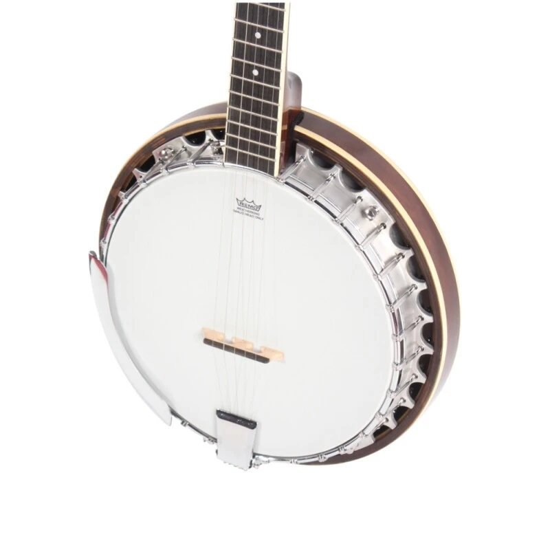 Parche de tambor Afanti Remo con aro resonador de caoba para banjo de 5 cuerdas