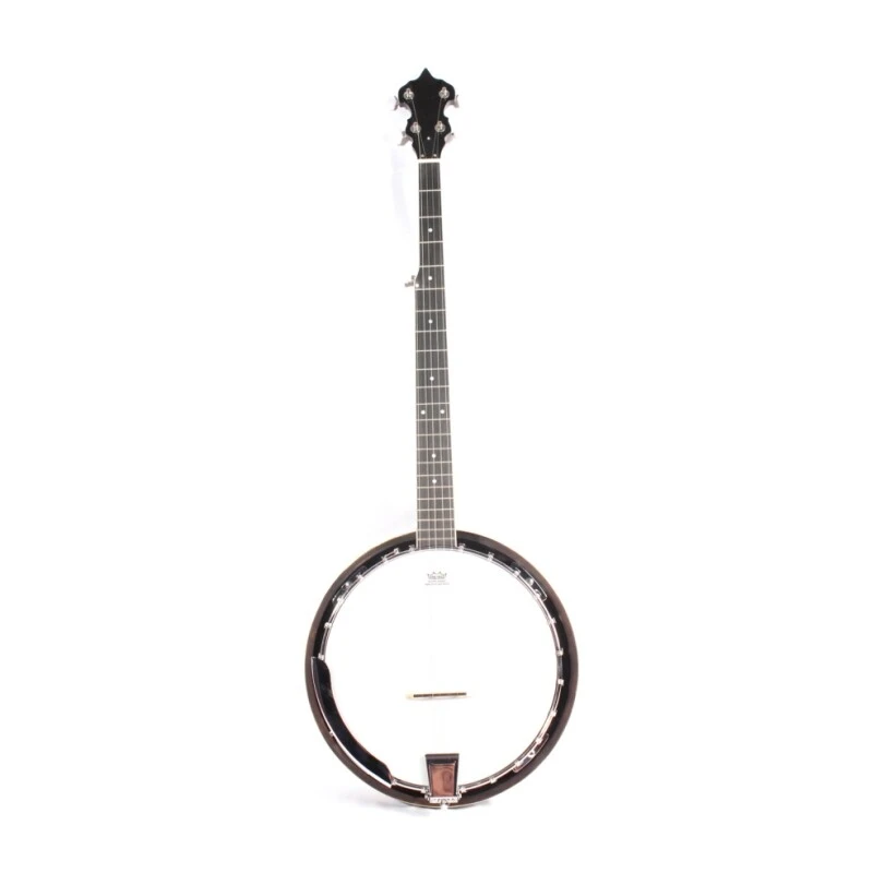 Banjo de 5 cuerdas Afanti Remo con resonador de caoba y aro de madera contrachapada de arce con brida de hierro