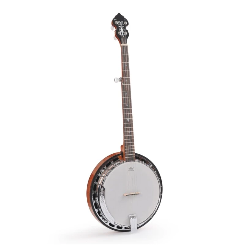 Banjo de 5 cuerdas Afanti Bronze Tone Ring Flamed Maple Resonator