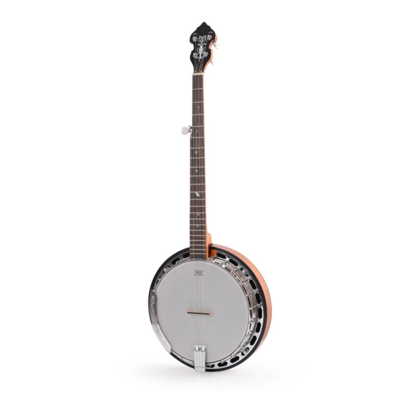 Banjo de 5 cuerdas Afanti Bronze Tone Ring Flamed Maple Resonator