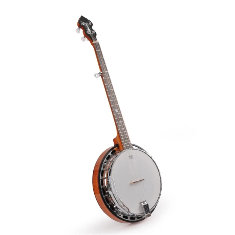 Banjo de 5 cuerdas Afanti Bronze Tone Ring Flamed Maple Resonator