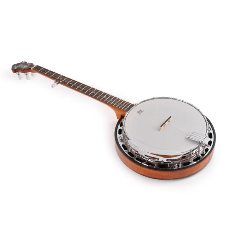 Banjo de 5 cuerdas Afanti Bronze Tone Ring Flamed Maple Resonator