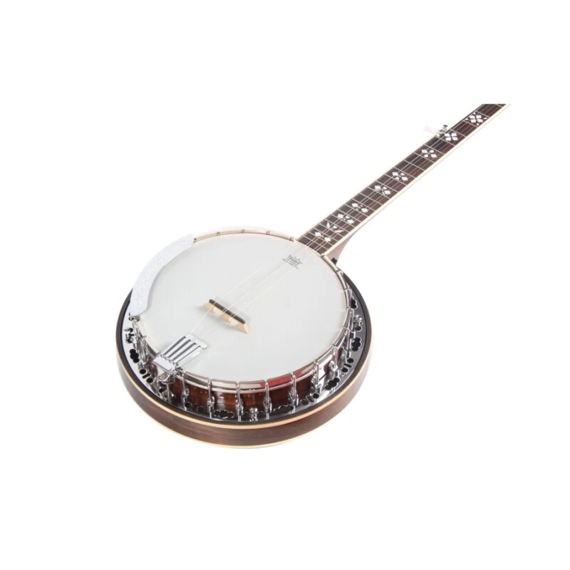 Banjo de 5 cuerdas con aro resonador de caoba en tono bronce Afanti