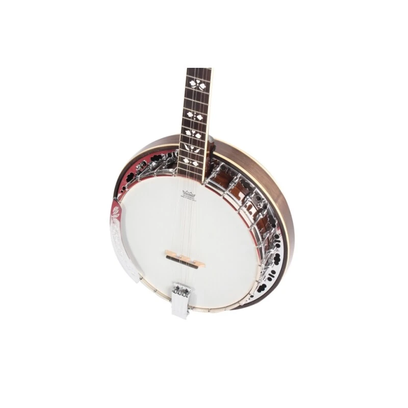 Banjo de 5 cuerdas con aro resonador de caoba en tono bronce Afanti