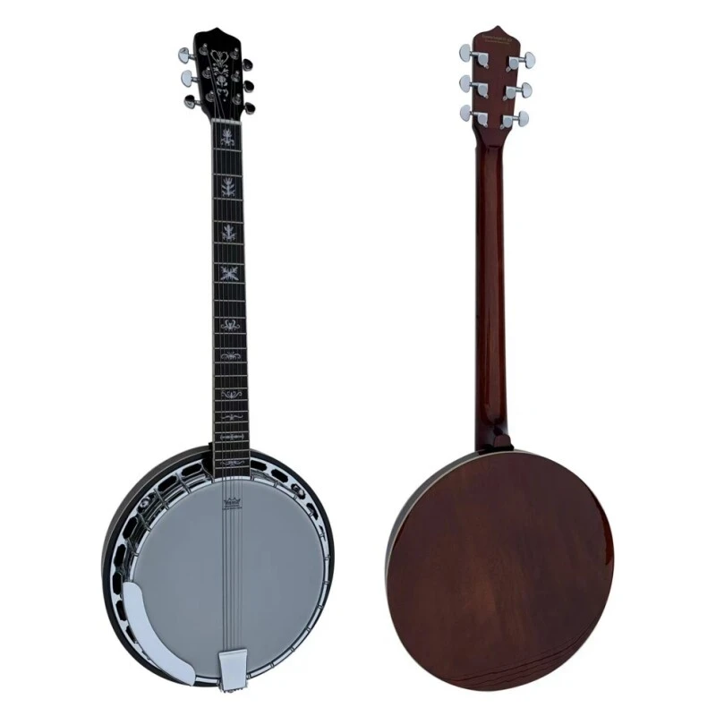 Afanti Guitarra De 6 Cuerdas Banjo Creek Banjitar