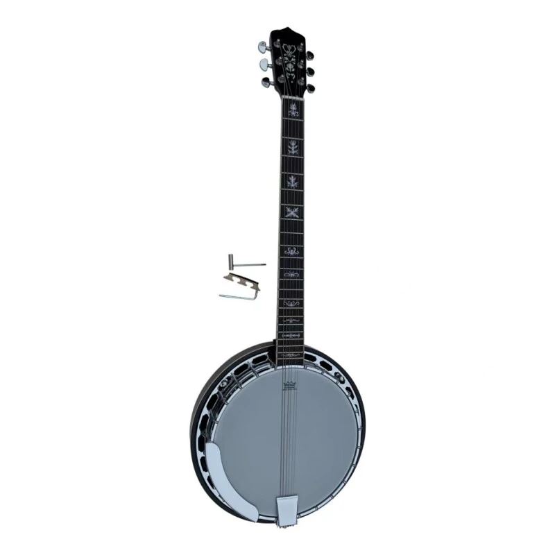 Afanti Guitarra De 6 Cuerdas Banjo Creek Banjitar