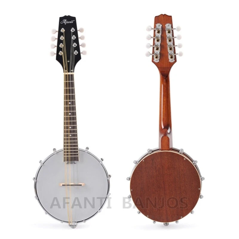 Afanti Banjo mandolina caoba de 8 cuerdas