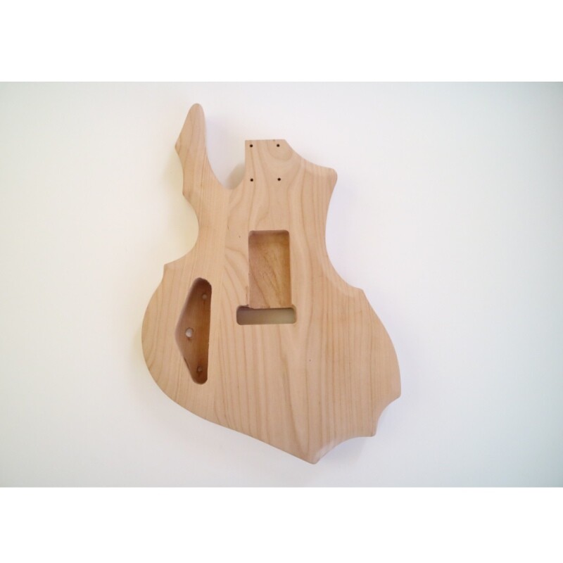 Kit de guitarra eléctrica con cuerpo de fresno Afanti y chapa de arce spalted