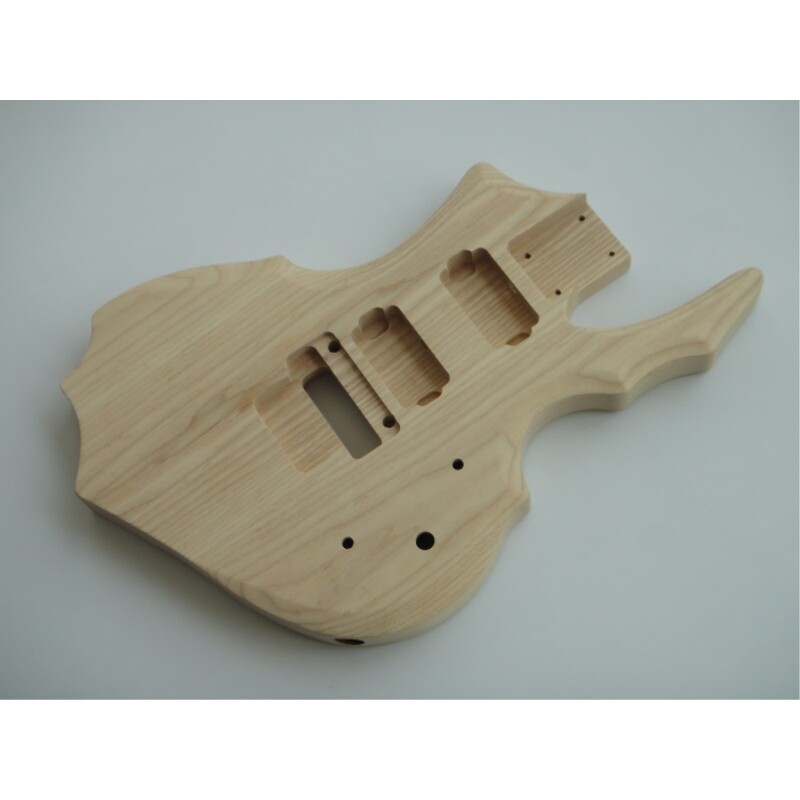 Kit de guitarra sin terminar Afanti con cuerpo de fresno, mástil de arce y diapasón de palisandro