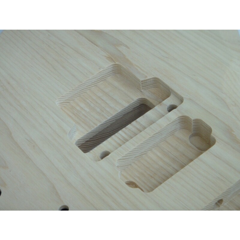 Kit de guitarra sin terminar Afanti con cuerpo de fresno, mástil de arce y diapasón de palisandro